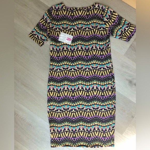 NWT LuLaRoe Julia Pullover Dress Size Medium - Picture 5 of 14
